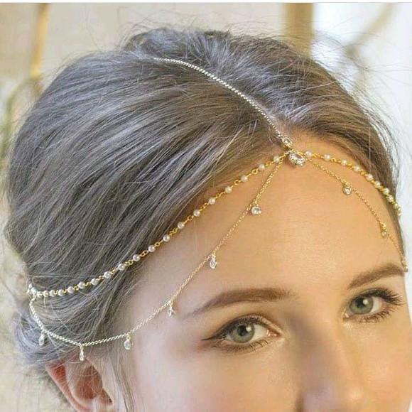 HeadChain pérolas e cristais