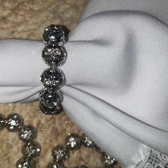 Porta Guardanapo esferas de strass