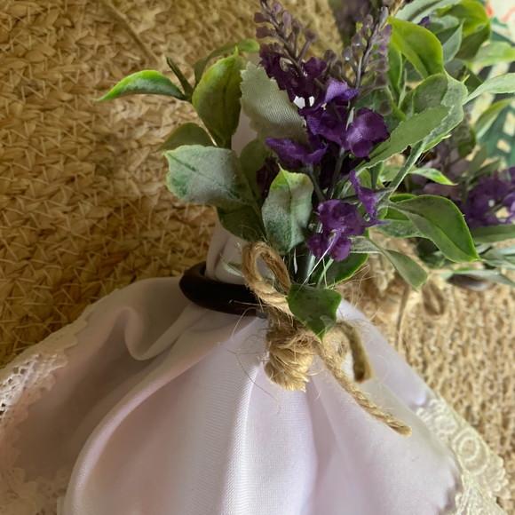Porta Guardanapo Flor lavanda