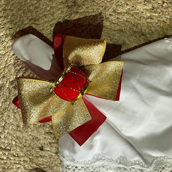 Porta Guardanapo Laço Natal