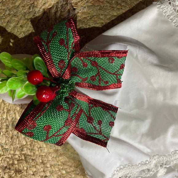 Porta Guardanapo Laço Natal