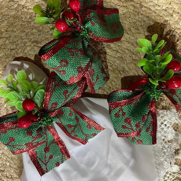 Porta Guardanapo Laço Natal