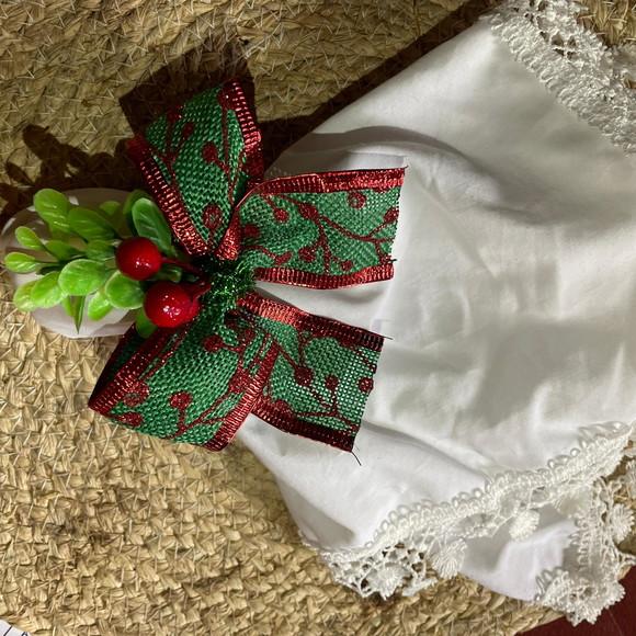 Porta Guardanapo Laço Natal