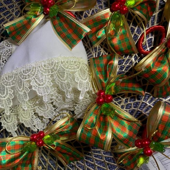 Porta Guardanapo Laço Natal