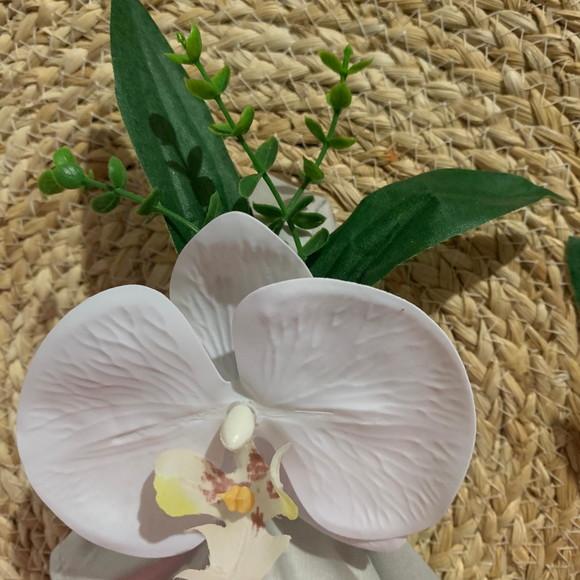 Porta Guardanapo Orquídea com folhagem