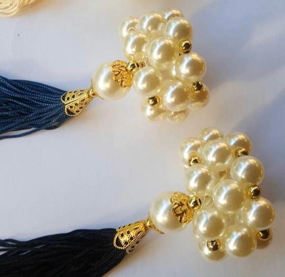 Porta Guardanapo Pérolas tassel