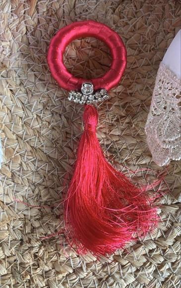 Porta Guardanapo tassel e strass