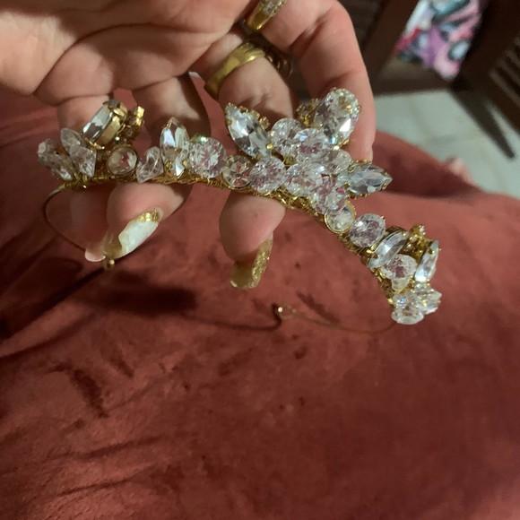 Tiara Coroa Zircônias e Cristais