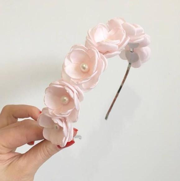 Tiara Florzinhas De Cetim