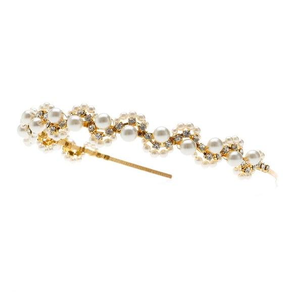 Tiara Pérolas E Strass