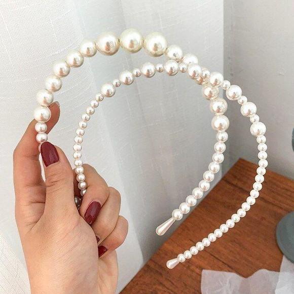 Tiara Pérolas kit com 2