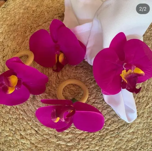 105 Porta Guardanapo Orquídea Fúcsia