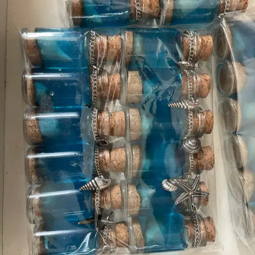 26 Garrafinha com Taglembrancinha Gel Fundo do Mar
