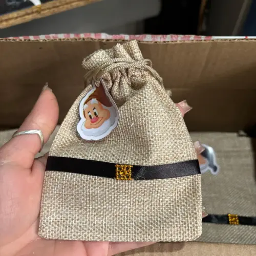 60 Saquinhos de Juta Lembrancinha 10x14
