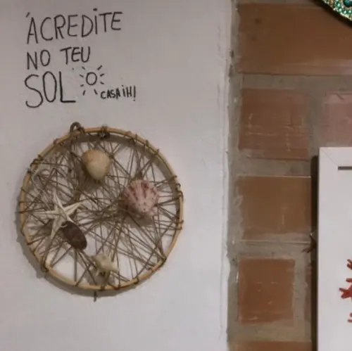 Bastidor de Conchas Decoração