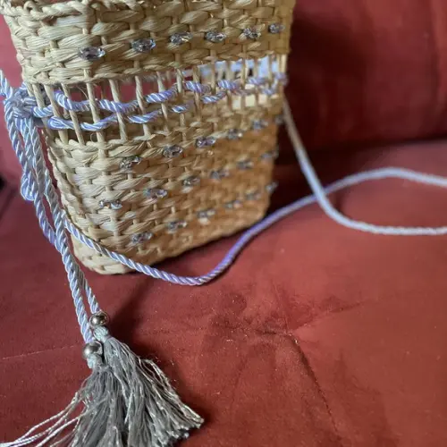Bolsa de Palha Decorada