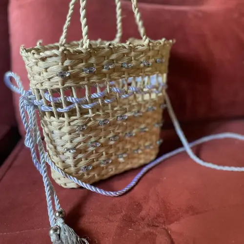 Bolsa de Palha Decorada