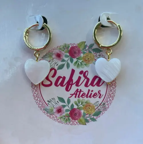 Brinco Argolinha Coração m