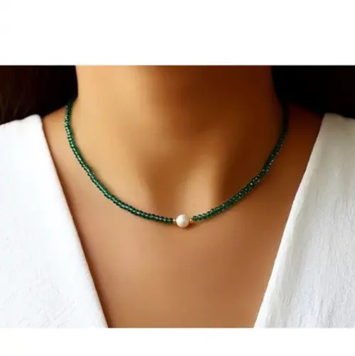Chocker Gargantilha Cristais de Vidro