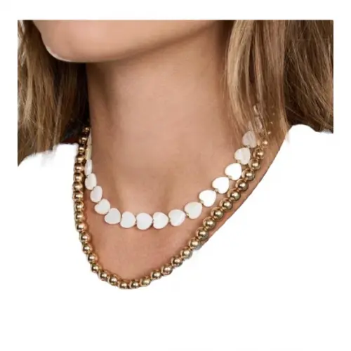Chocker Coração Madrepérola