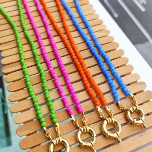 Chocker gargantilha fecho boia