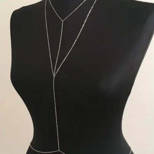 Colar De Corpo Body Chain Correntes