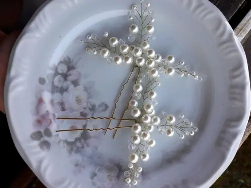 Grampinho Cristais e pérolas