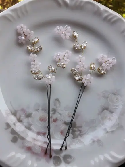 Grampinho Cristais flores