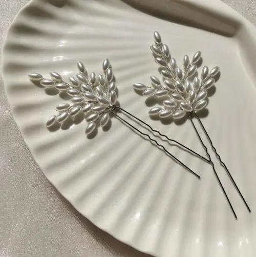 Grampinhos de pérolas arroz