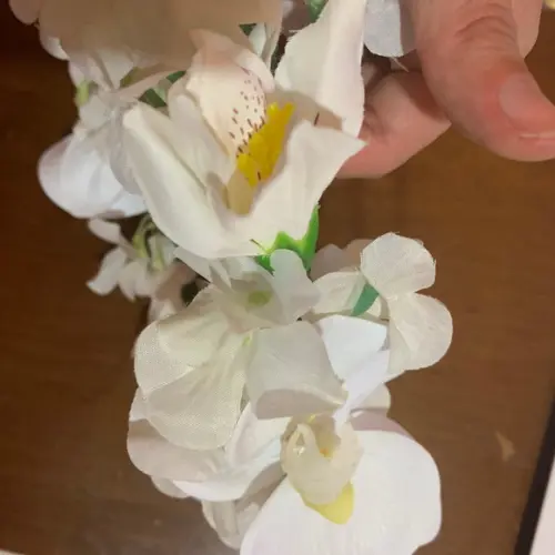 Guirlanda de flores Orquídeas e Lírios