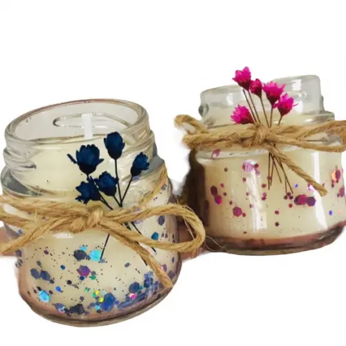 Kit 10 Velas Lembrancinha 30 G com Glitter