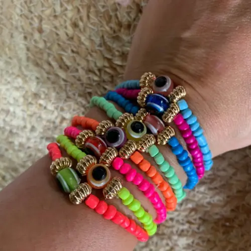 Mix pulseiras coloridas
