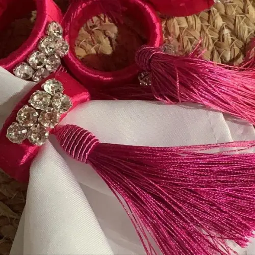 Porta Guardanapo Argola tassel
