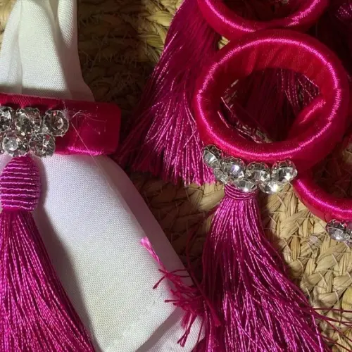 Porta Guardanapo Argola tassel