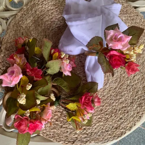 Porta Guardanapo buquê rosas