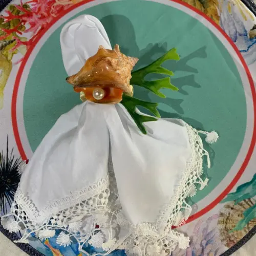 Porta Guardanapo Búzios com alga