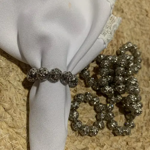 Porta Guardanapo esferas de strass
