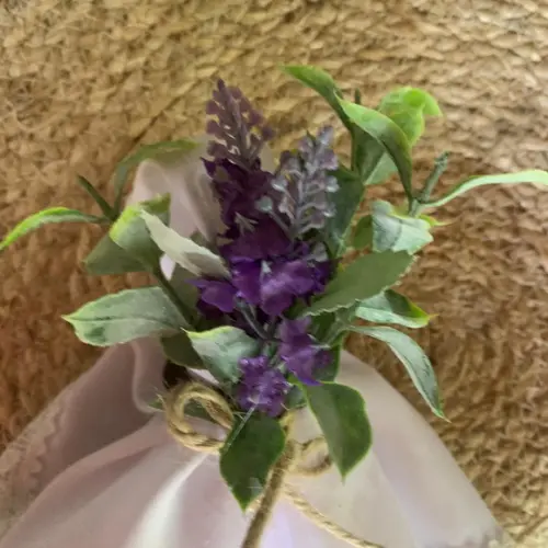 Porta Guardanapo Flor lavanda
