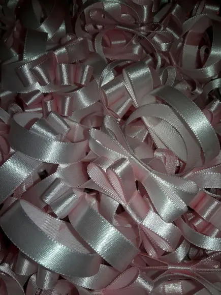 Porta Guardanapo Laço Cetim Rosa Bebê