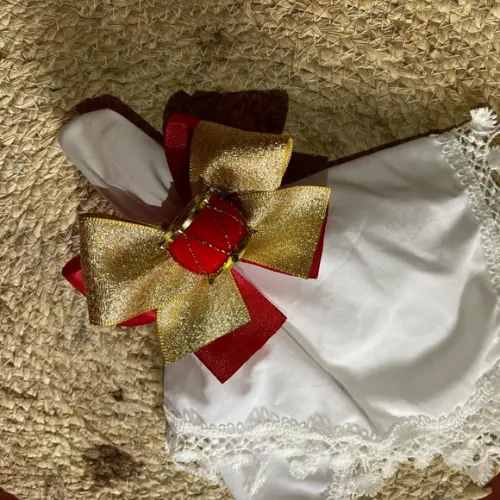 Porta Guardanapo Laço Natal