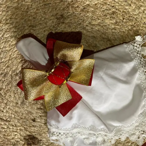 Porta Guardanapo Laço Natal