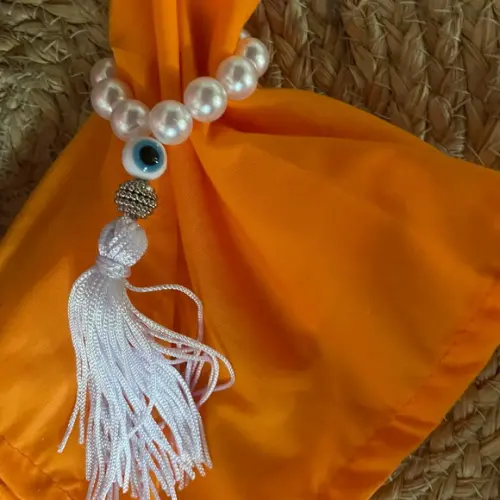 Porta Guardanapo Olho Grego Branco
