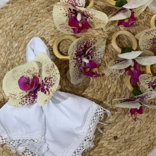 Porta Guardanapo Orquídea Pintadinha