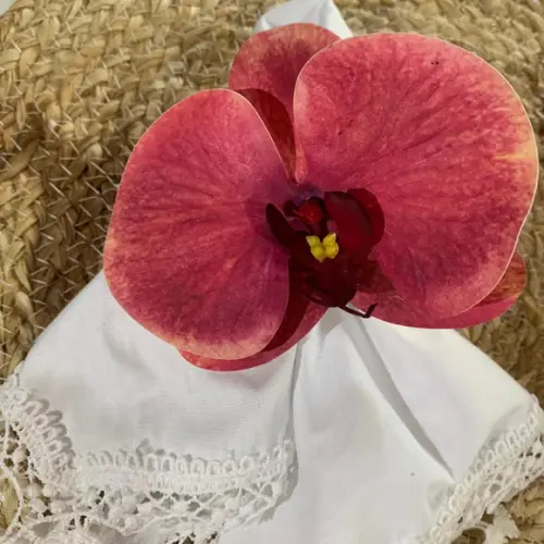 Porta Guardanapo Orquídea Rosa