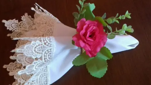 Porta Guardanapo rosas
