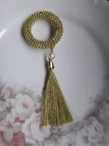 Porta Guardanapo tassel e aljofre