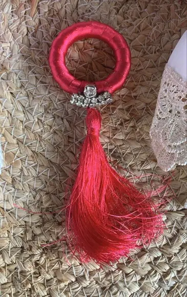 Porta Guardanapo tassel e strass