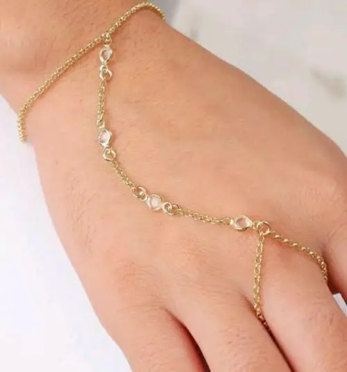 Pulseira de Mão Cristais