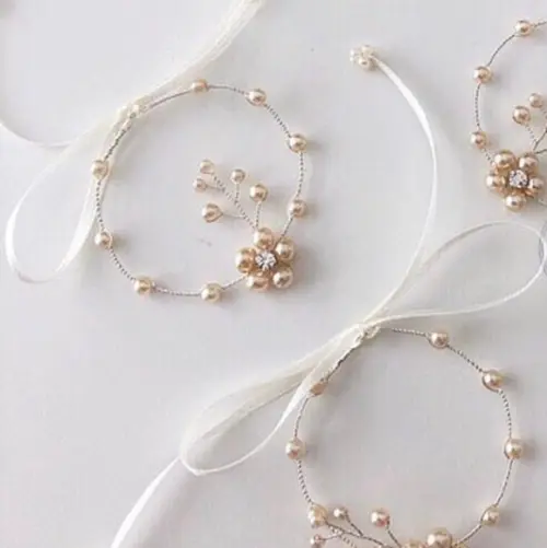 Pulseira Tipo Corsagê Flor