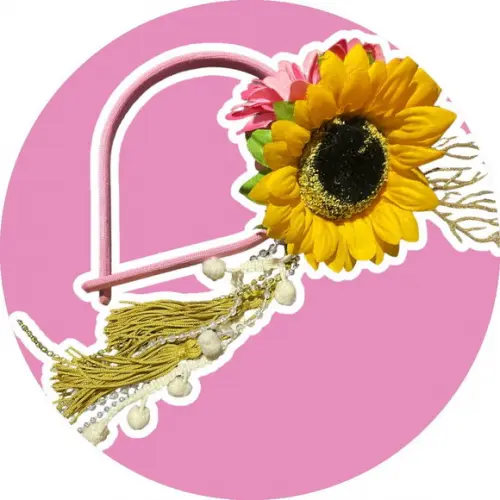 Tiara Carnaval Girasol Amarelo